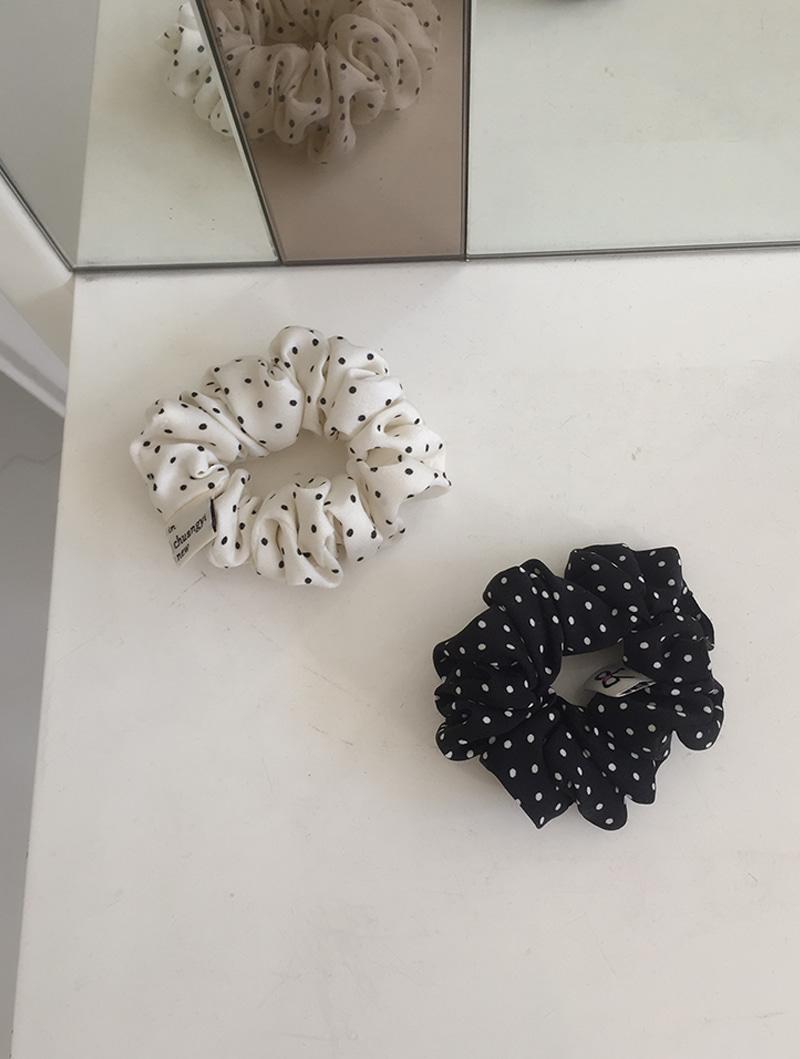 mini sateen dot scrunchy