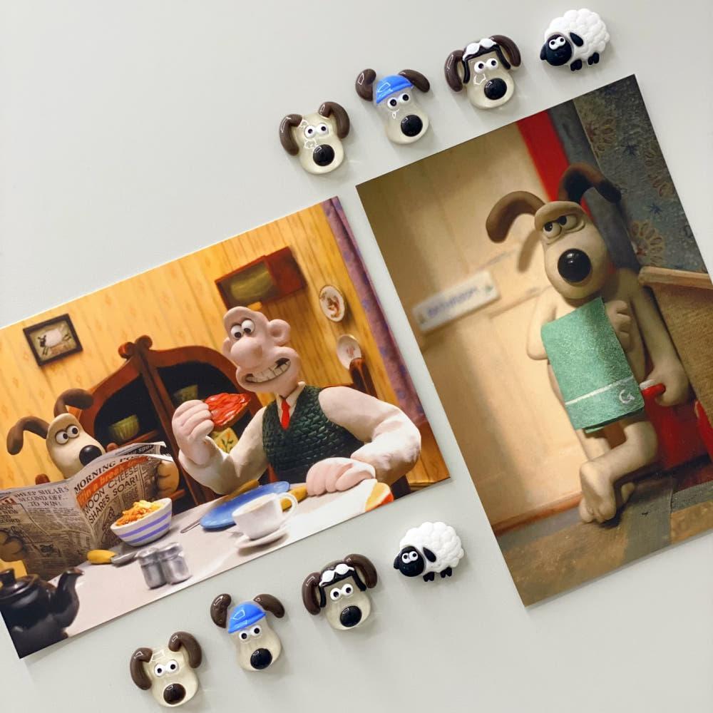 [수부작] 강아지 블랙 노즈 쉽 그로밋 숀 마그넷 자석