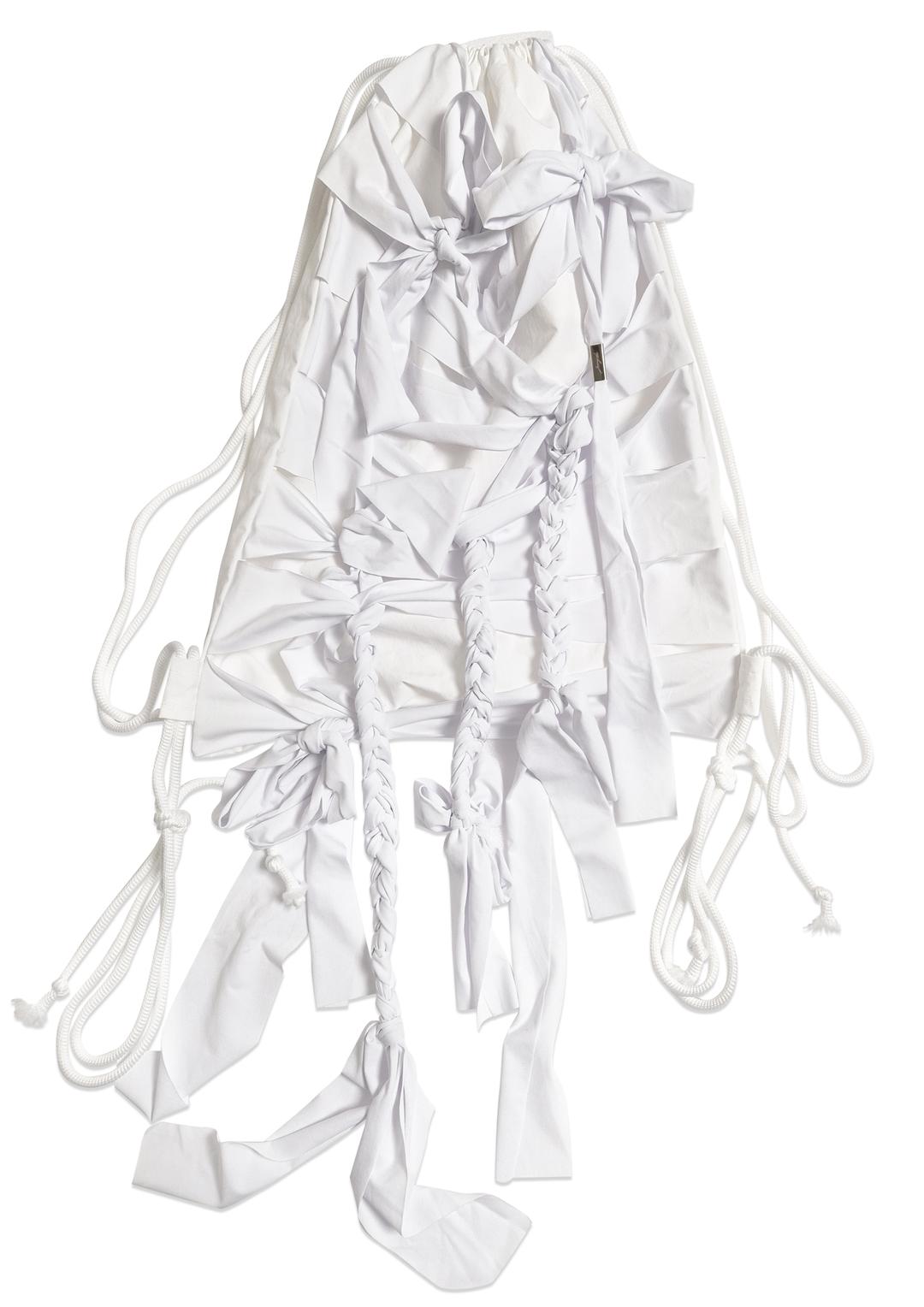 FLUTTER GYM SACK . WHITE