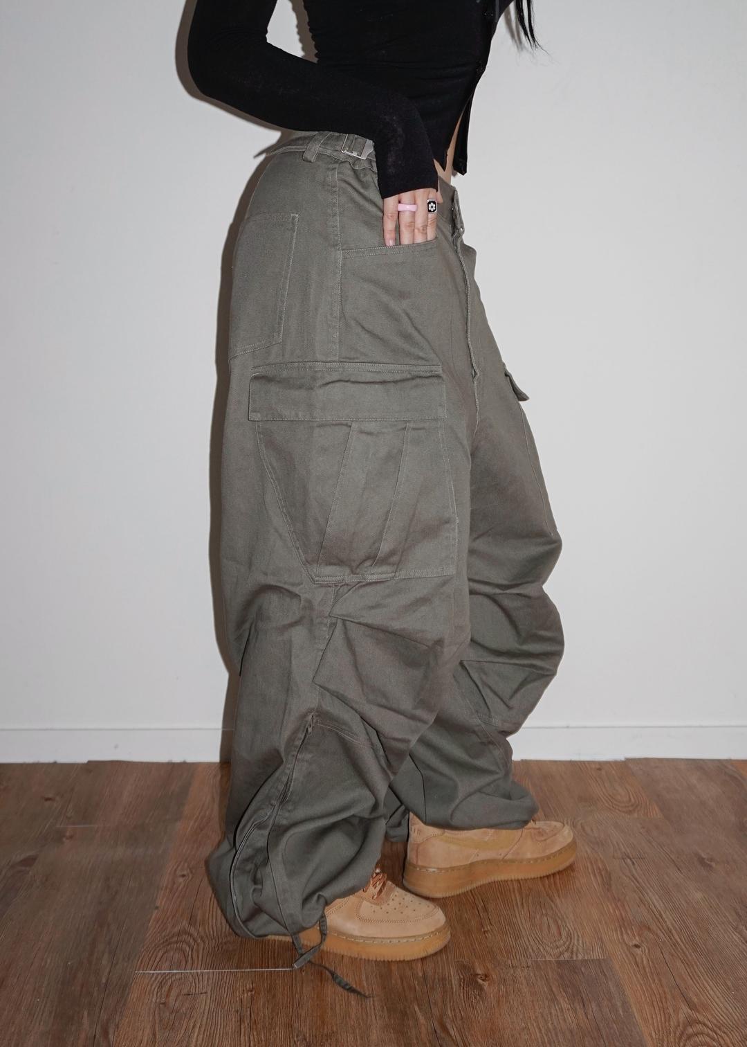 Ivy Wide Cargo Pants (3color)