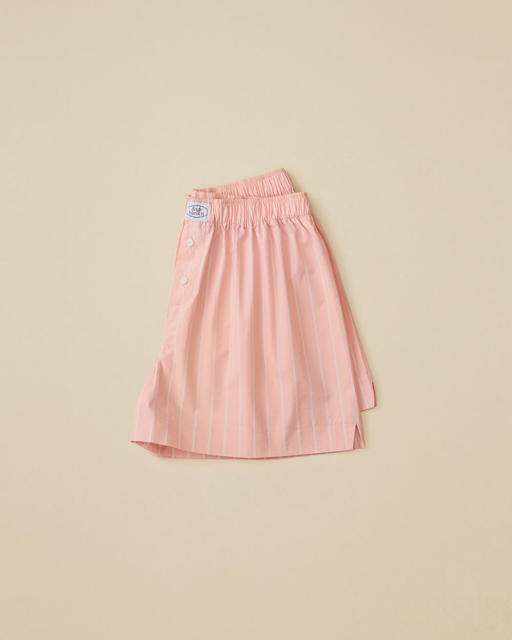 핑크 스트라이프 쇼츠