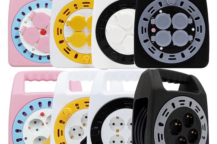 4구 20M 릴선 캠핑용 캡형 납작플러그