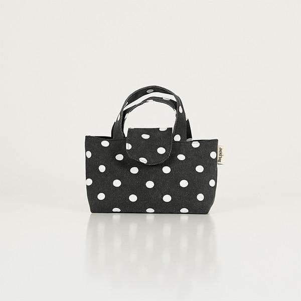 Dot mini tote bag 도트 미니토트백 BLACK