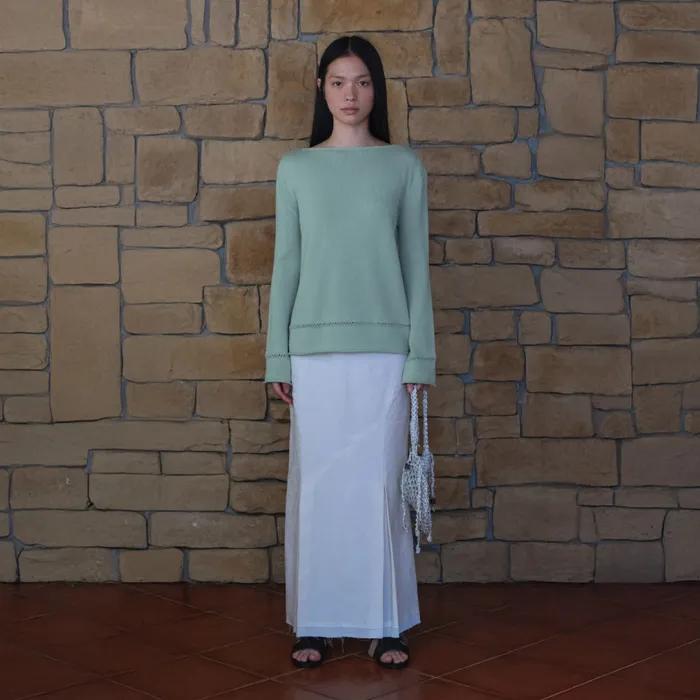 Handed Bell-Sleeve Sweater