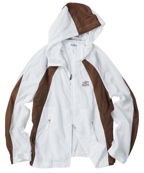 링클 콤비네이션 윈드 브레이커 오프 화이트