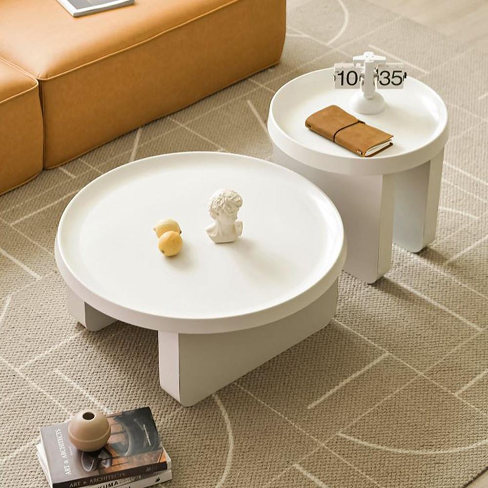 깔끔한 철제 원형 커피테이블 거실 소파 인테리어테이블