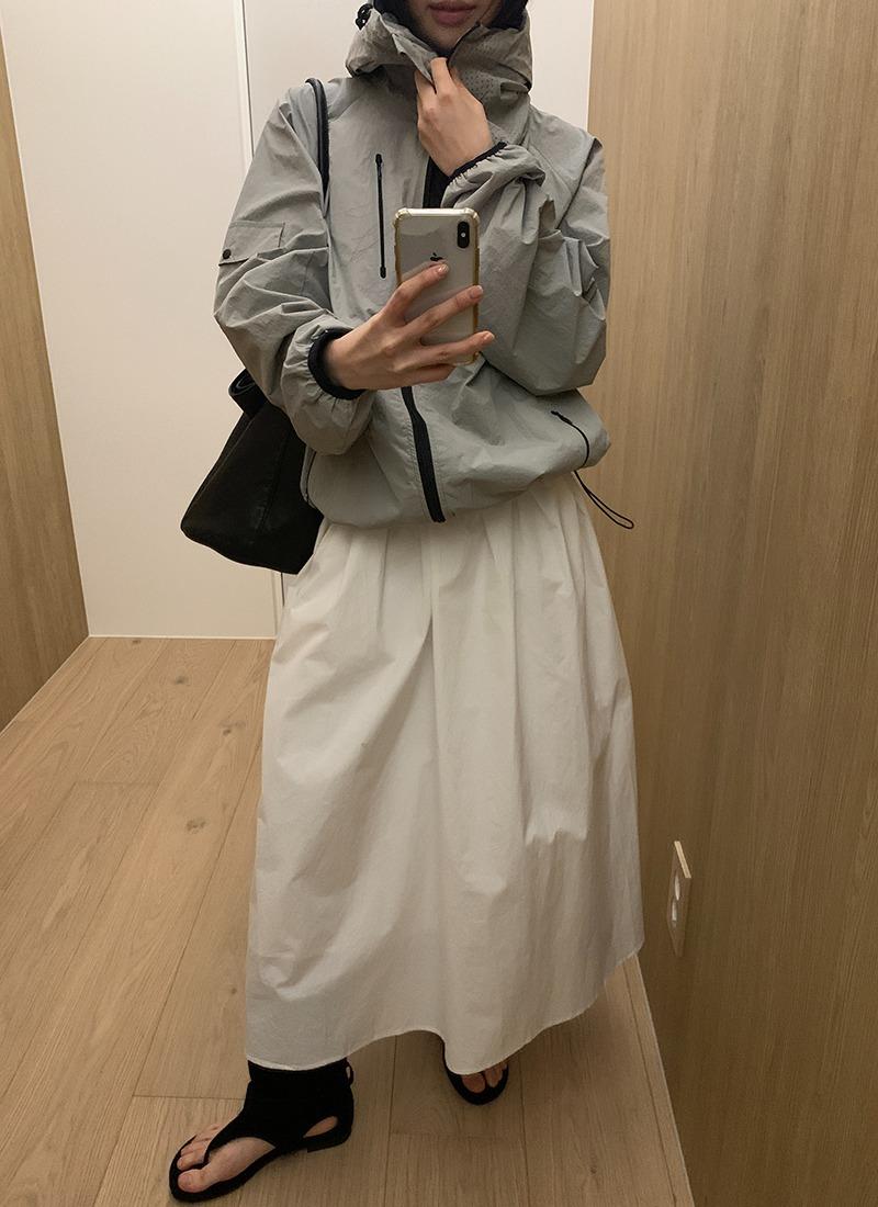 하이넥 바람막이 점퍼