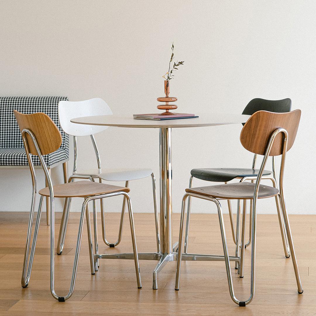 론다 퓨어화이트 세라믹 원형 테이블 2사이즈