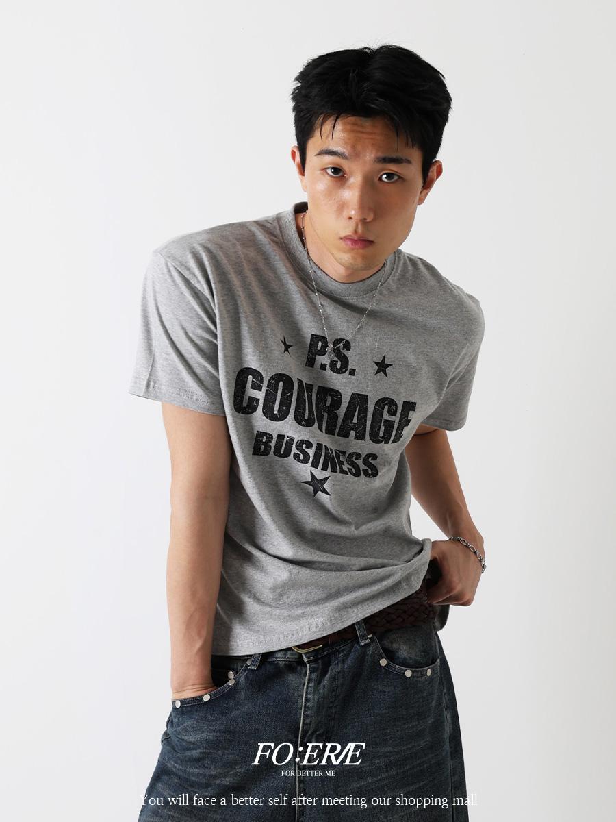 Vintage star crop half t-shirt