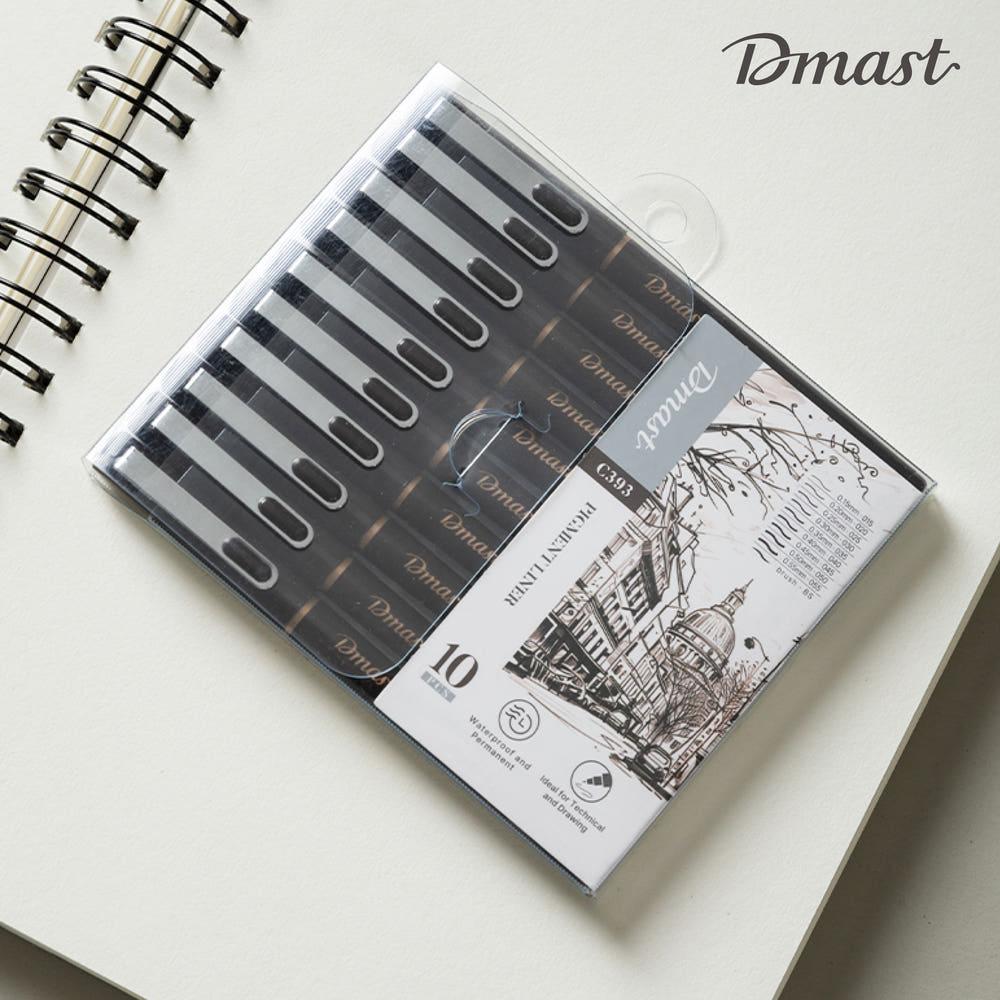 디마스트 피그먼트 라이너 드로잉 펜 10본입 세트