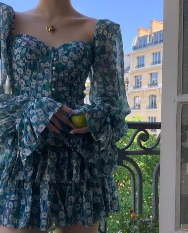 서쿠키 디어도로씨 실크 원피스