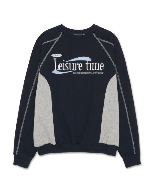LEISURE TIME LOGO SWEATSHIRT NAVY