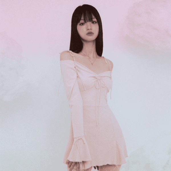 ribbon dress