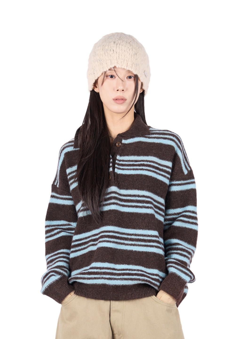 릿킴 ALMOND COLLAR KNIT