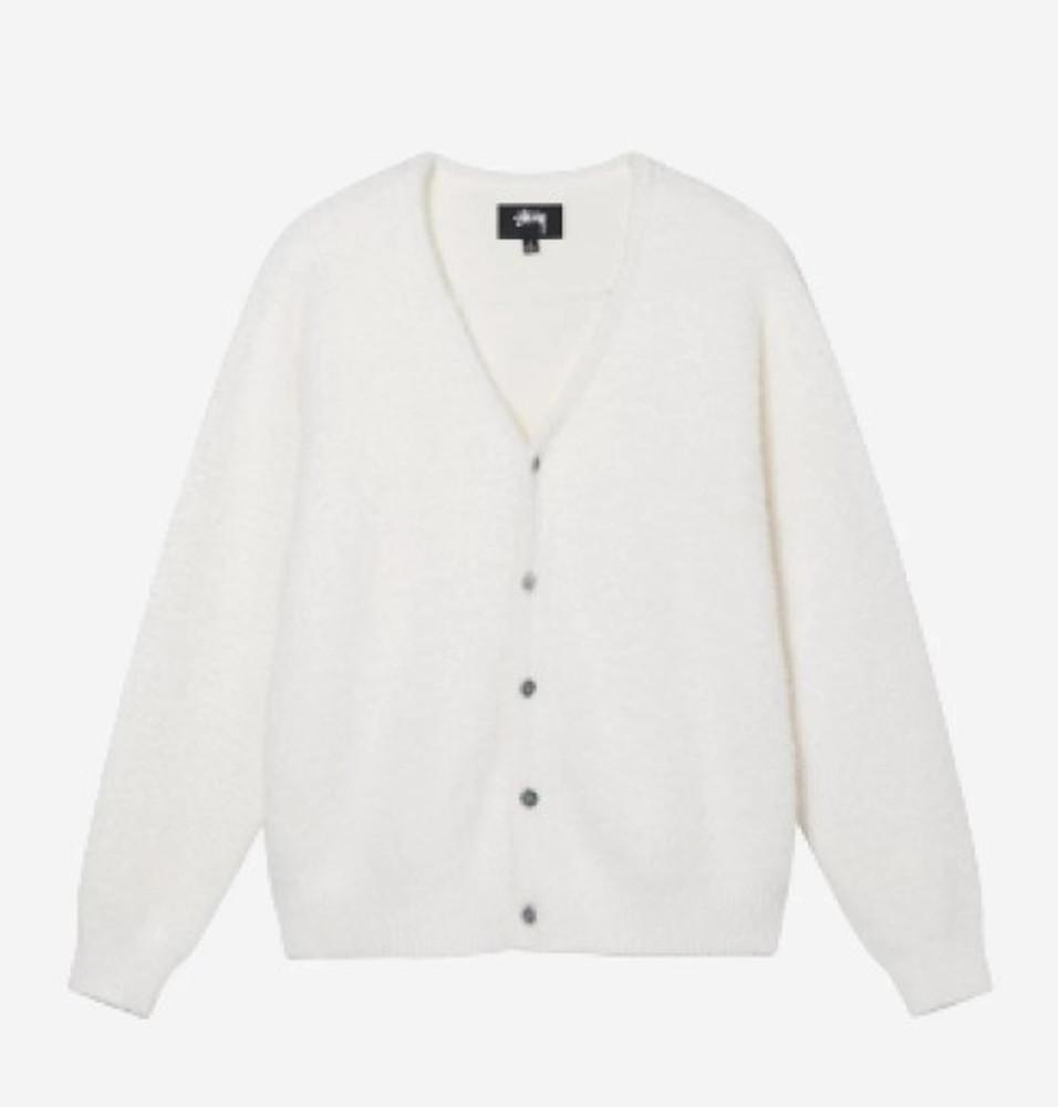 [스투시 가디건] 스투시 쉐기 가디건 본 117094 Stussy Shaggy Cardigan Bone