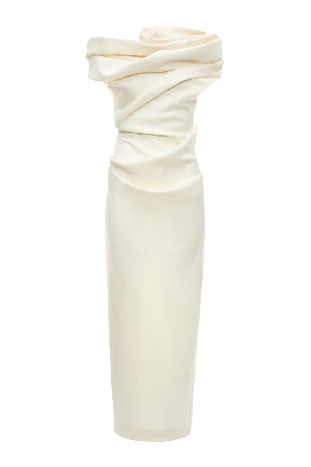 Rose Draped Midi Dress