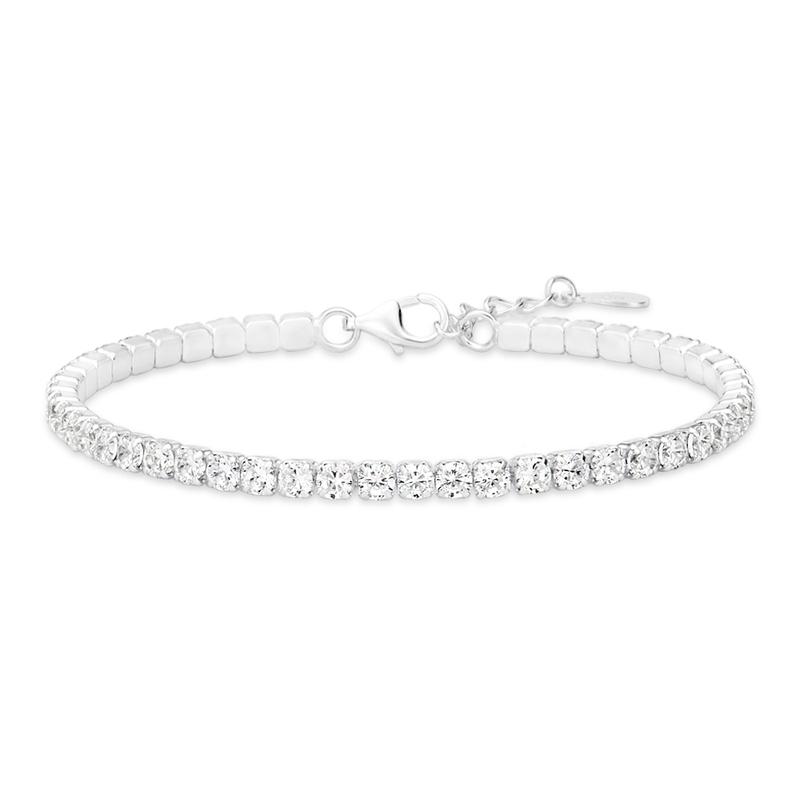 Silver925 퓨어 테니스 팔찌 M