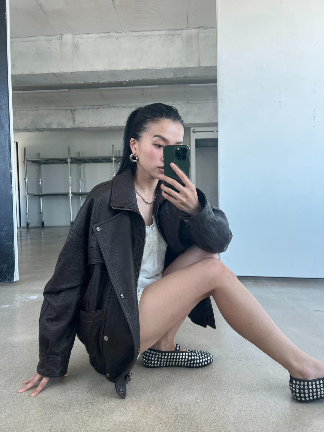 [Real Leather] 알렉사 레더자켓