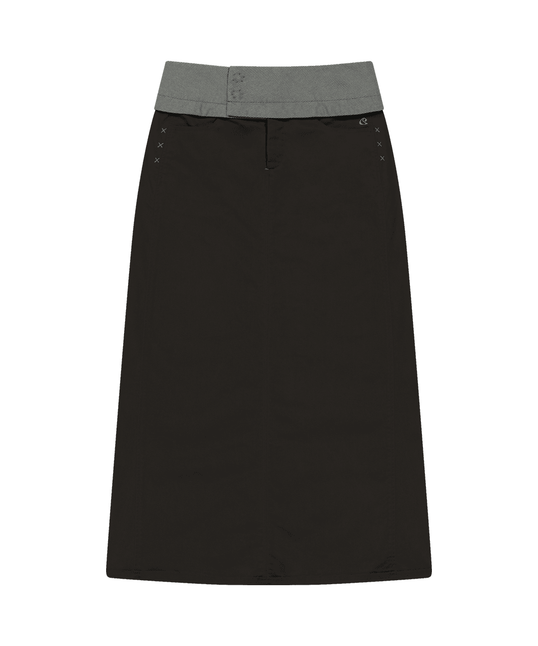 WAIST PANEL SKIRT WARM GREY