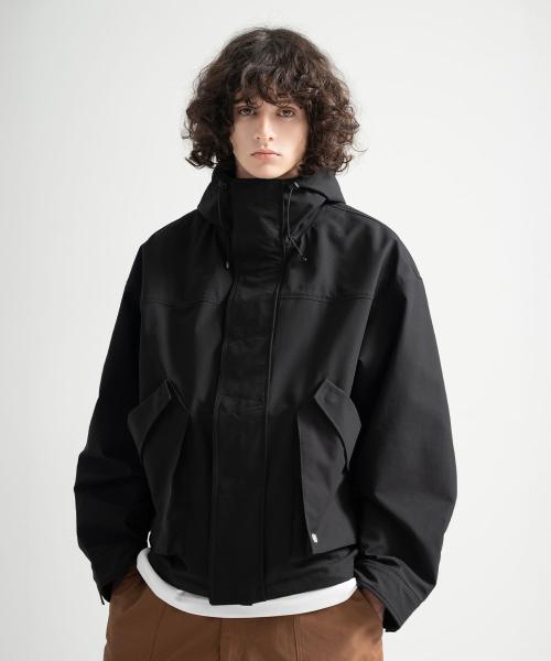3 Layer Hard Shell Short-Jacket - BLACK