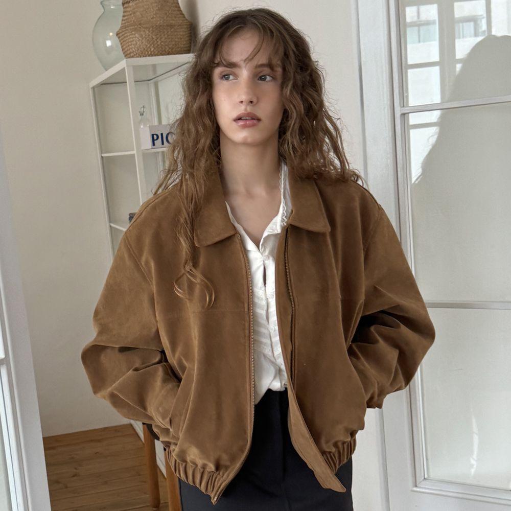Fons suede jacket (light borwn)