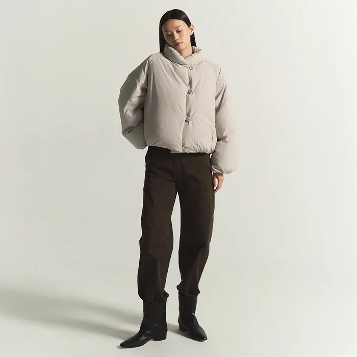 Duvet Down Jumper Light Grey