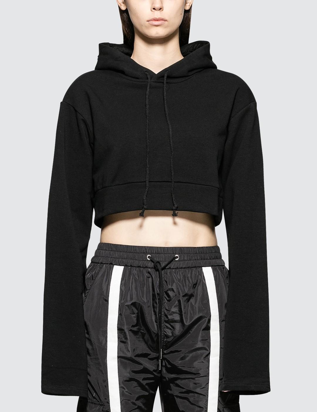 Oversized Hoodie Crop Sweatshirt