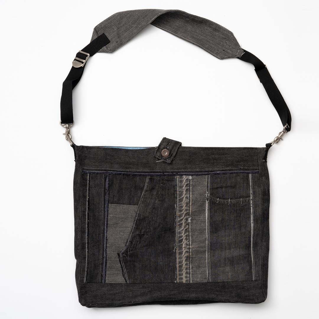 [Idle Edition] Remake Denim Messenger Bag-8