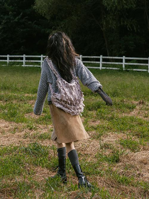 2 way velvet bag (only black color)