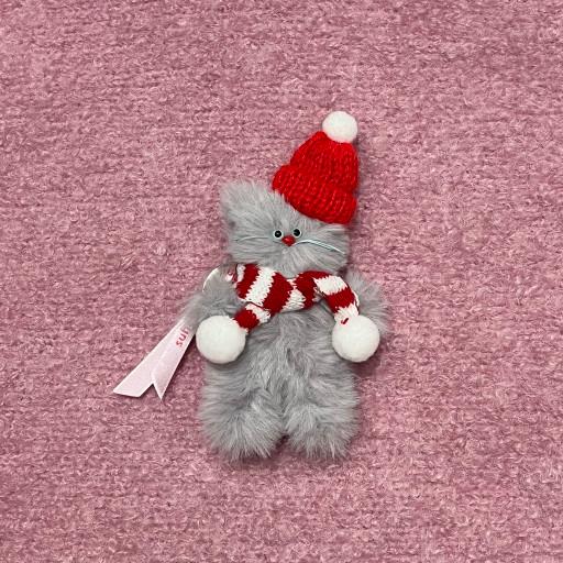[크리스마스] 삔증정💗 딸기코 치즈냥 키링🐈