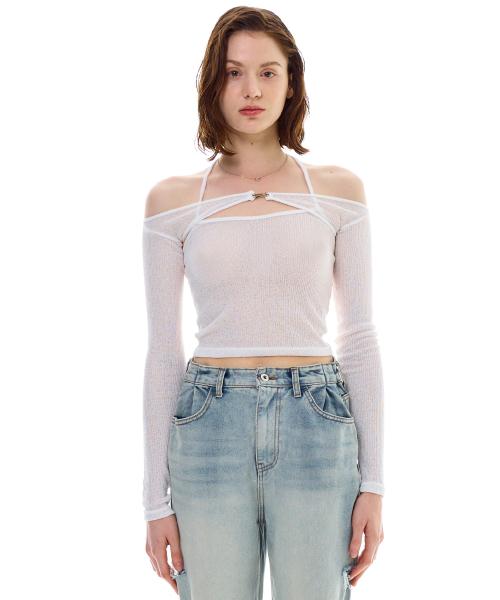 아리(ARI)  MANON OFF-SHOULDER SET / WHITE - 사이즈 & 후기 | 무신사