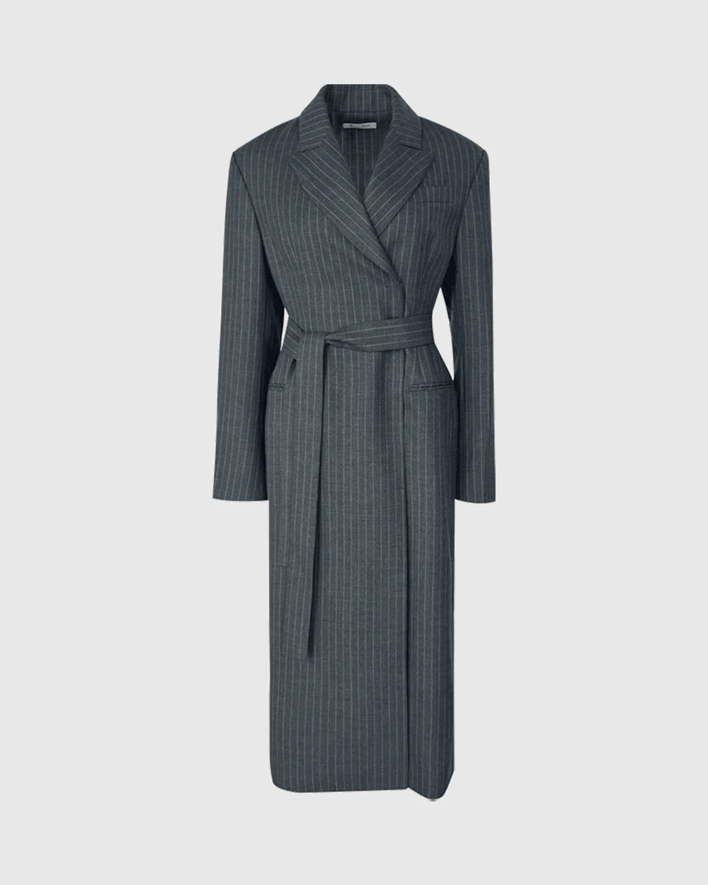 24FW B HOURGLASS STRIPE COAT