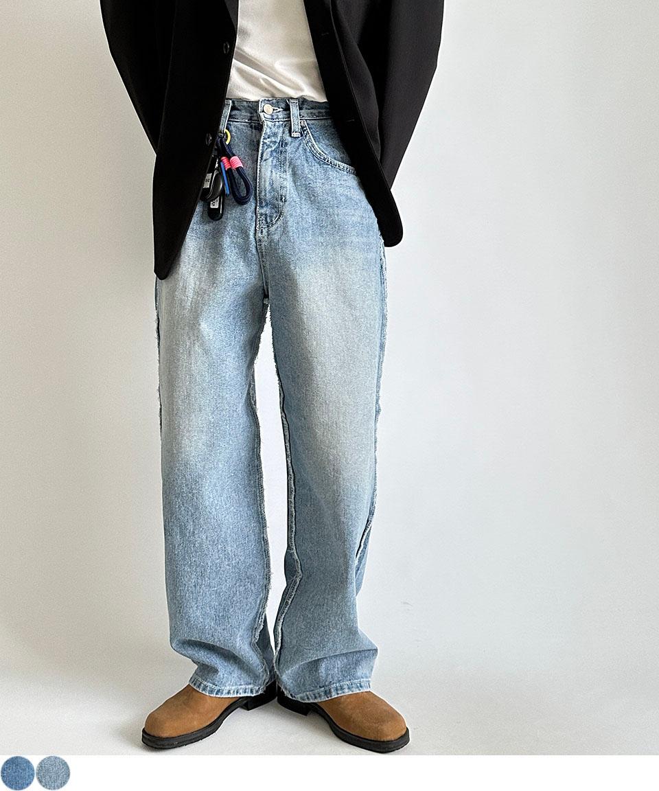 데끼 와이드 데님팬츠