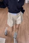 COTTON TUCK HALF PANTS(3COLORS)
