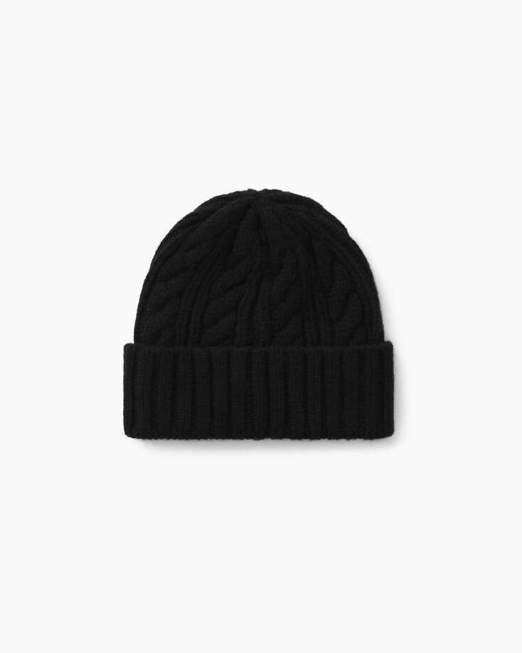 Cable Watch Beanie Black