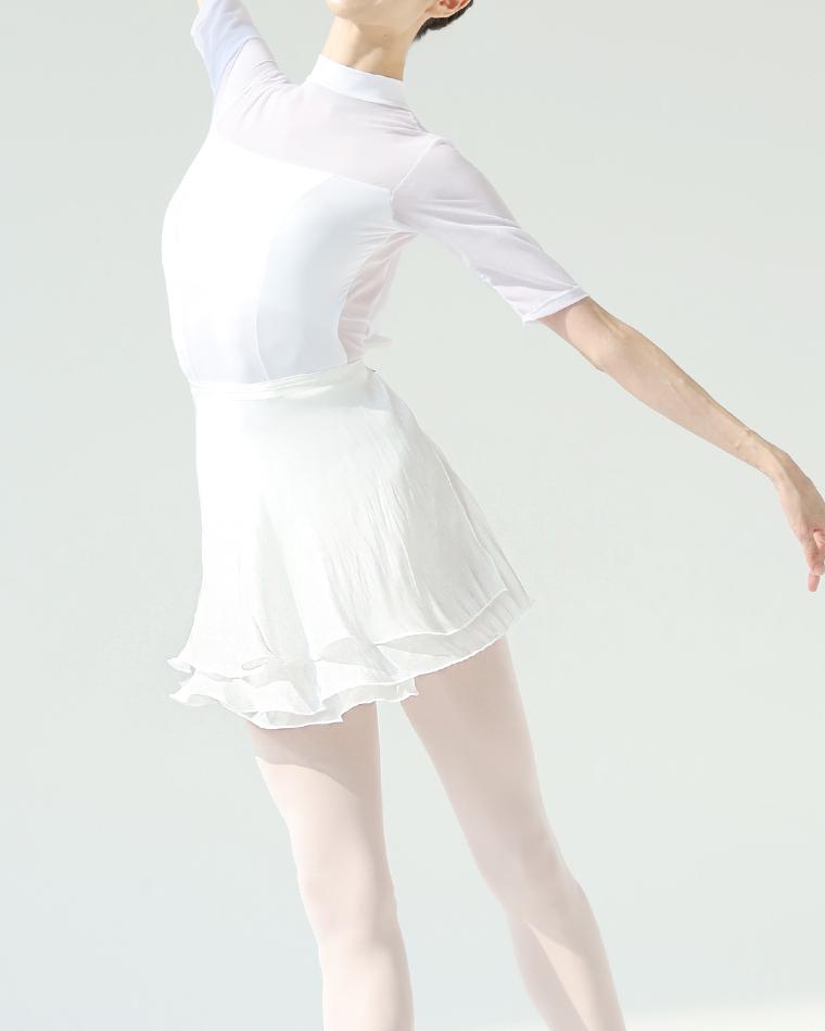 글리터 로제 스커트 [웜화이트]