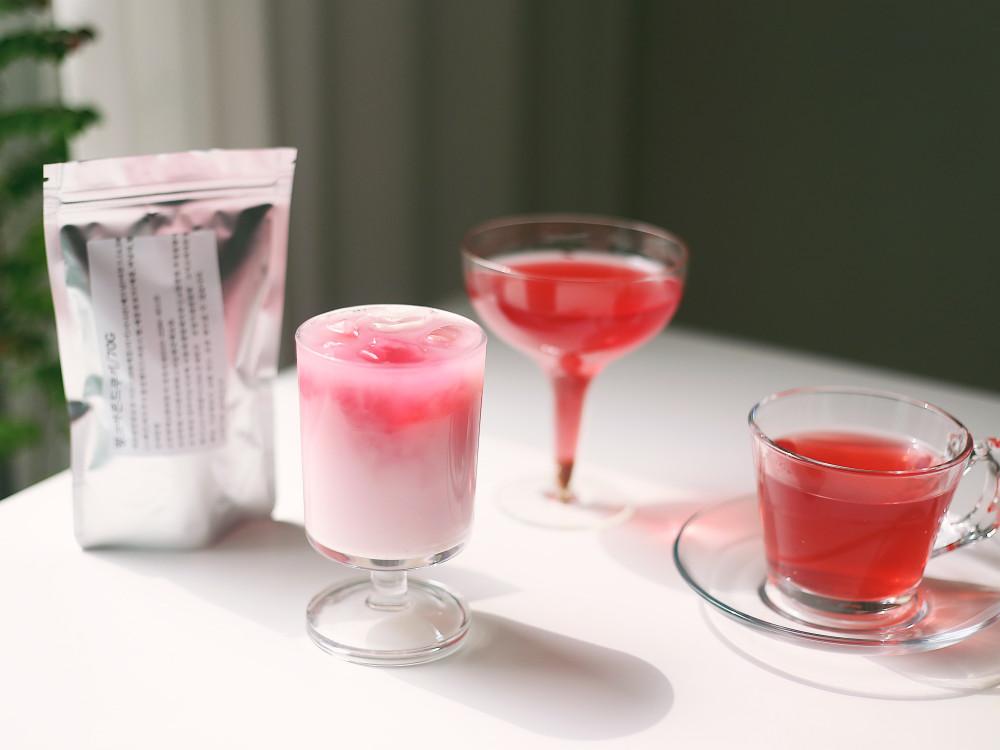 핑크 아몬드 쿠키 허브티 70g 정원의차