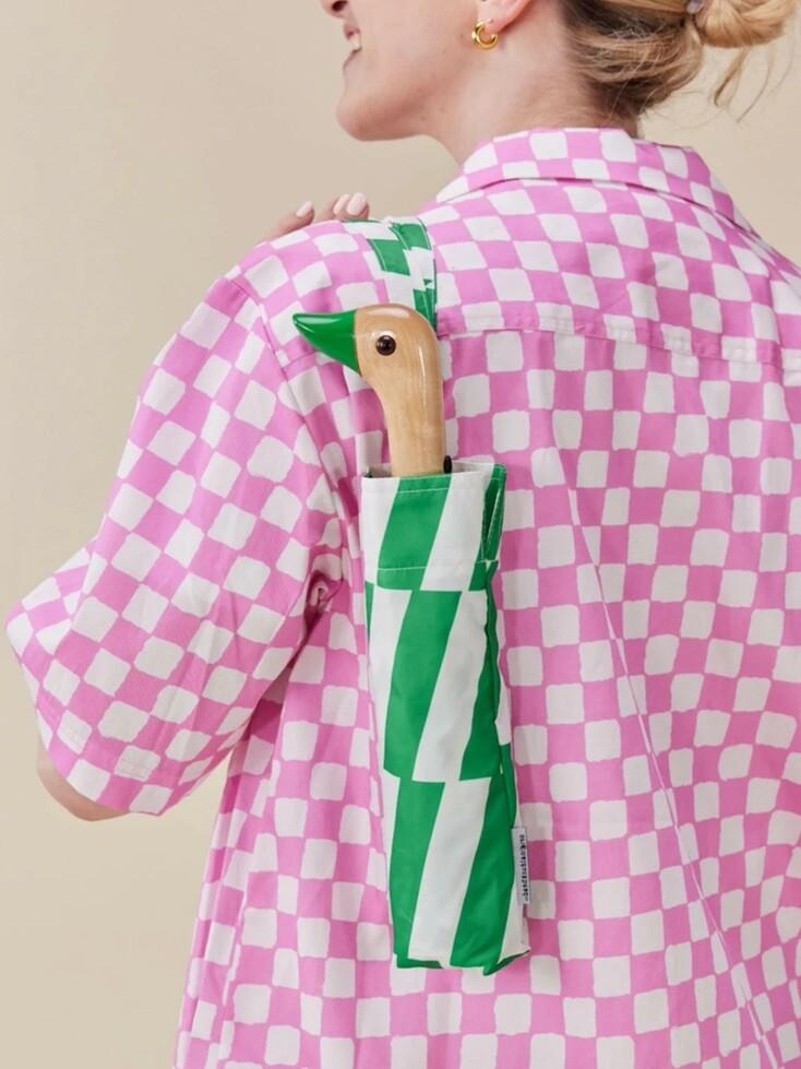 오리지널 덕헤드 Kelly bars Print 강철 2단 우산