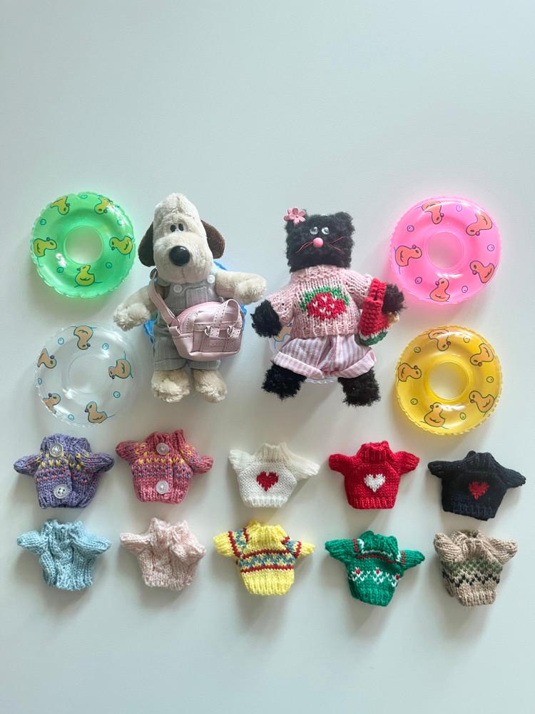 그로밋키링 그로밋옷 모남희옷 니트 소품 블핑이옷 숀더쉽 10cm 15cm