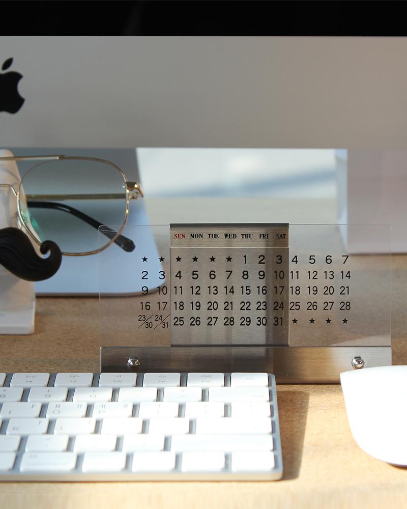 STAINLESS ACRYLIC CALENDAR