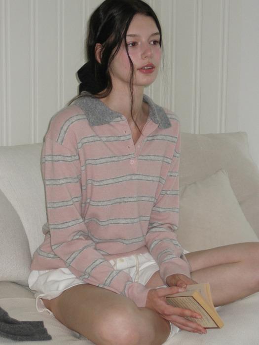[단독][정린Pick] Fine Wool Stripe Collar Knit_3Color