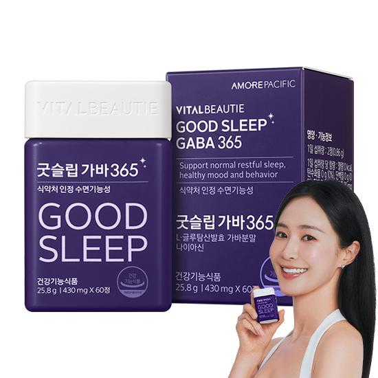 바이탈뷰티 굿슬립 가바365, 60정, 25.8g, 1개