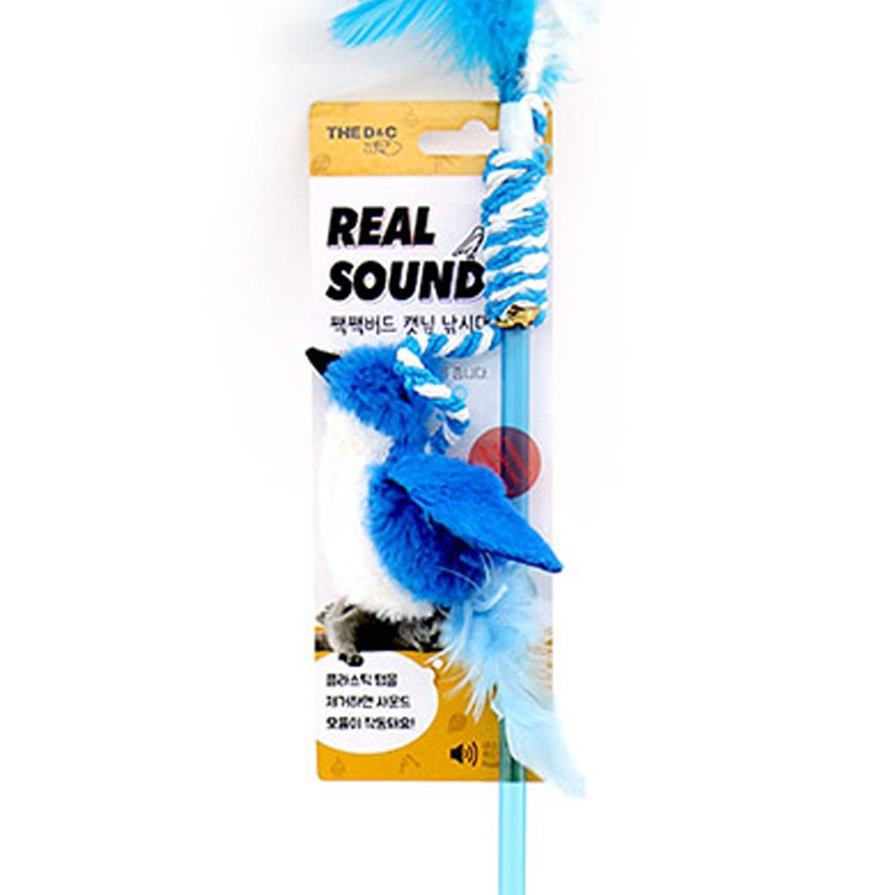 더캣 리얼사운드 자동센서 소리나는 고양이장난감 캣닢 낚시대 버드