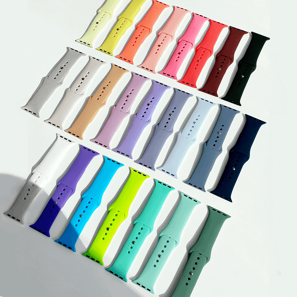 [오늘출발✅특가]애플워치 스트랩 7 6 5 SE 세대 실리콘 스트랩 29컬러