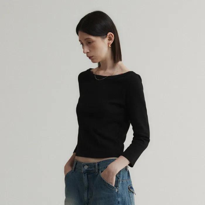 All day Cotton Top - Black