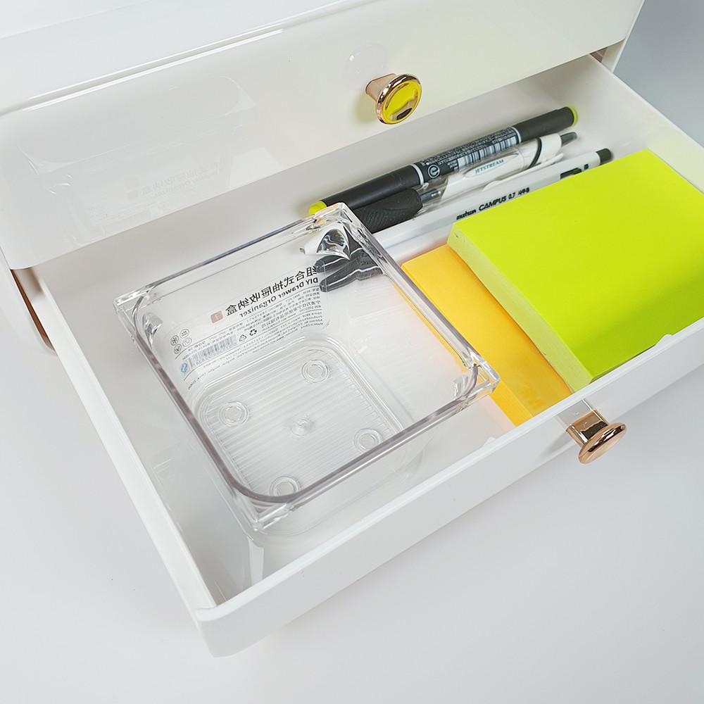 서랍 칸막이 정리함 수납 트레이 정리 투명 수납함 철제서랍정리 단품1