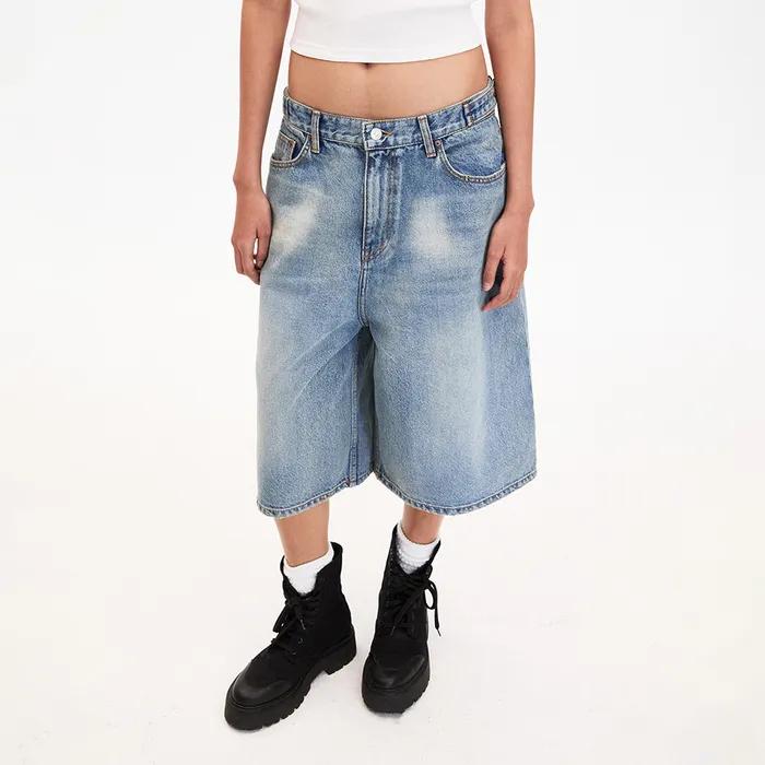 [2차] Bermuda Wide Denim_Light Blue