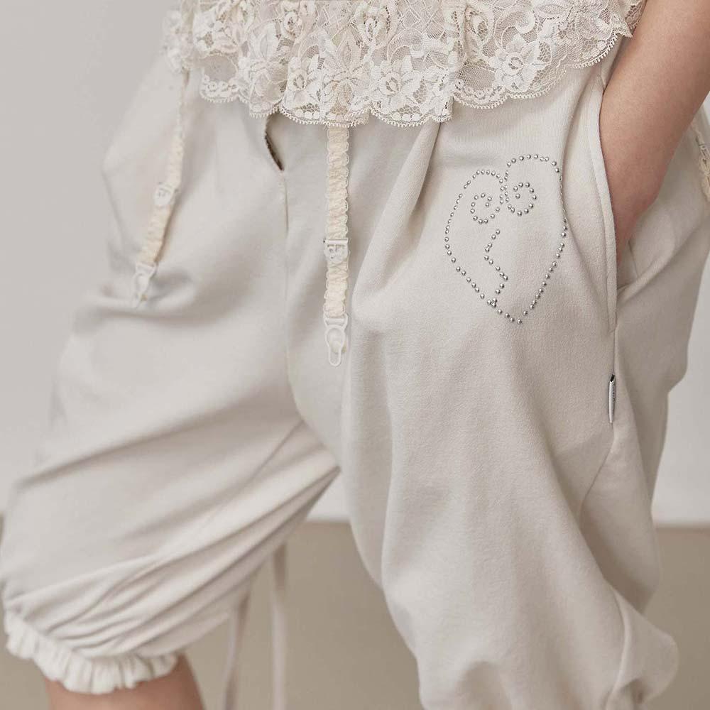 [25%쿠폰]Pumpkin Half Sweatpants Dirty White