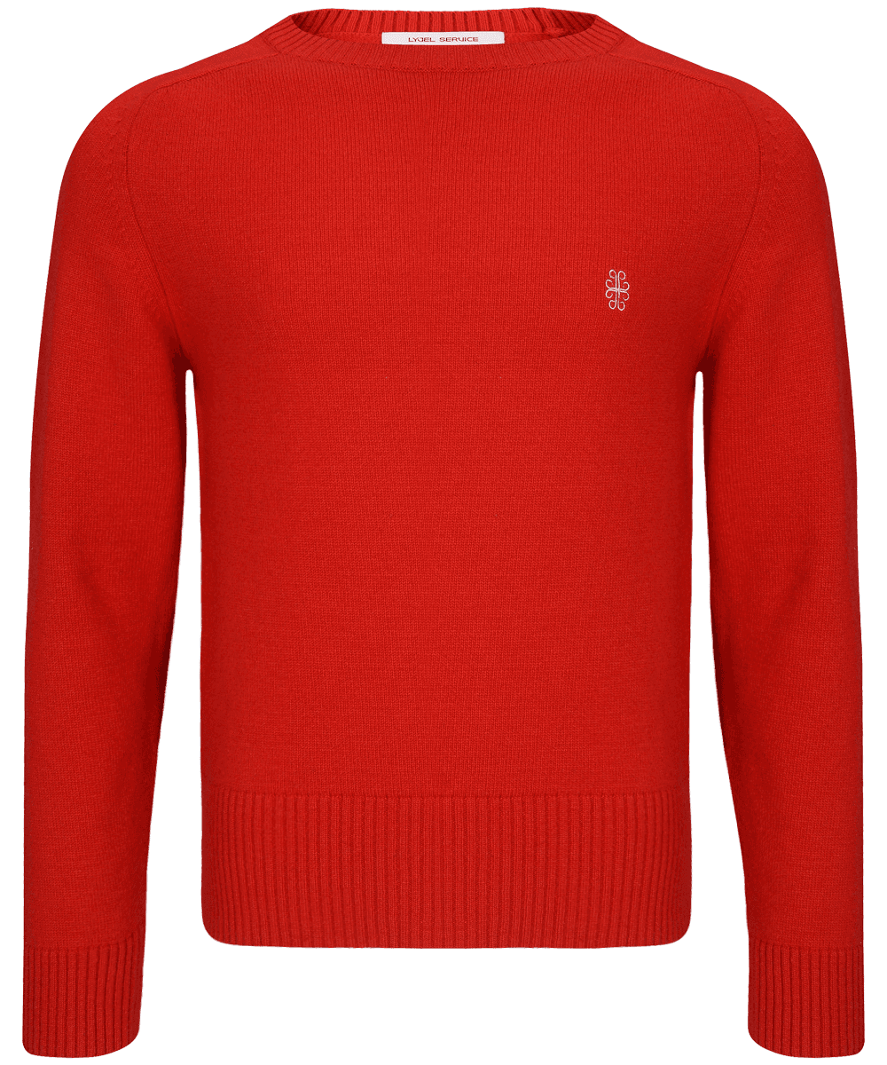 CROP PULLOVER KNIT (RED)