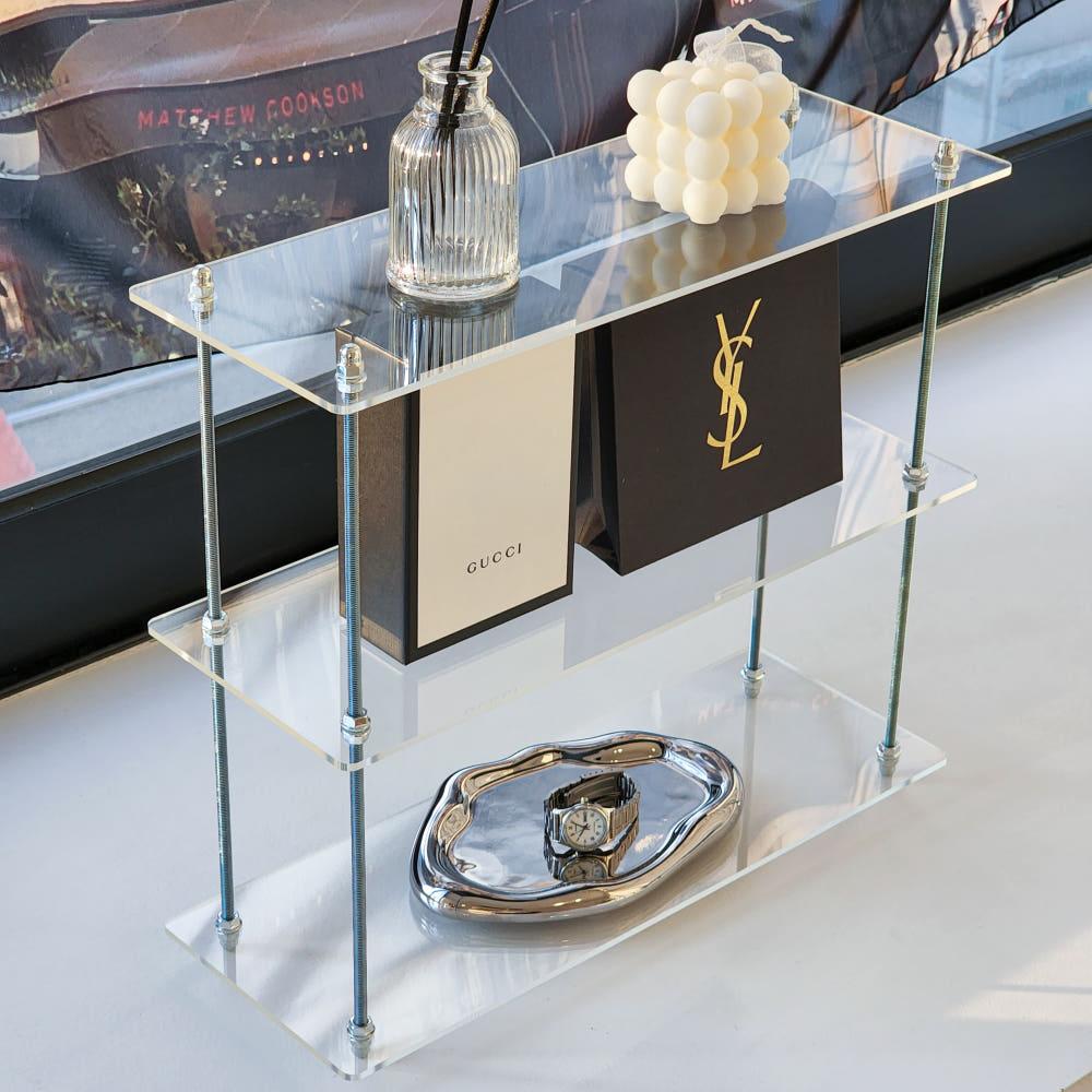 라다미노 아크릴 화장품 향수 정리대 보관함 진열대 선반 2단 3단